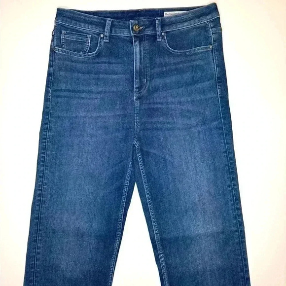 M&S EST. 1884 The Supersoft Sienna Straight Jeans Size 14 Stretch - Picture 2 of 9